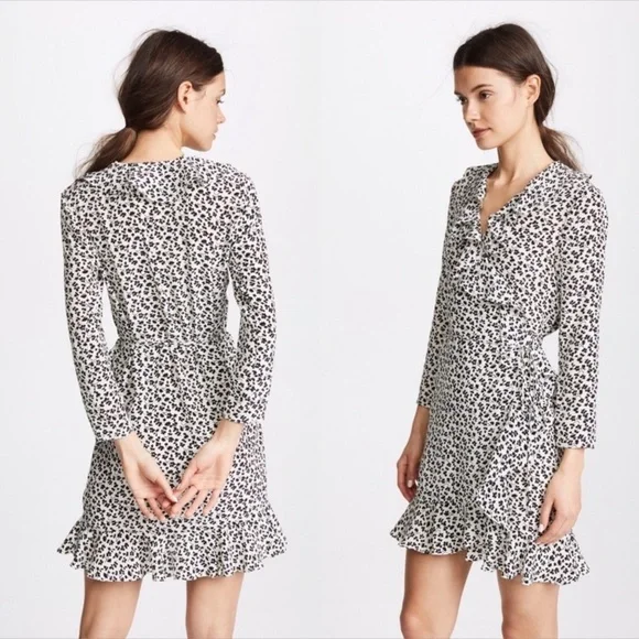 Veronica Beard Brisas Floral Wrap Silk Mini Dress Sz 6 - Picture 1 of 6